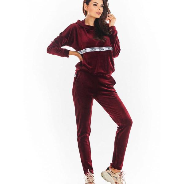 Tepláky awama model 149786 Red L