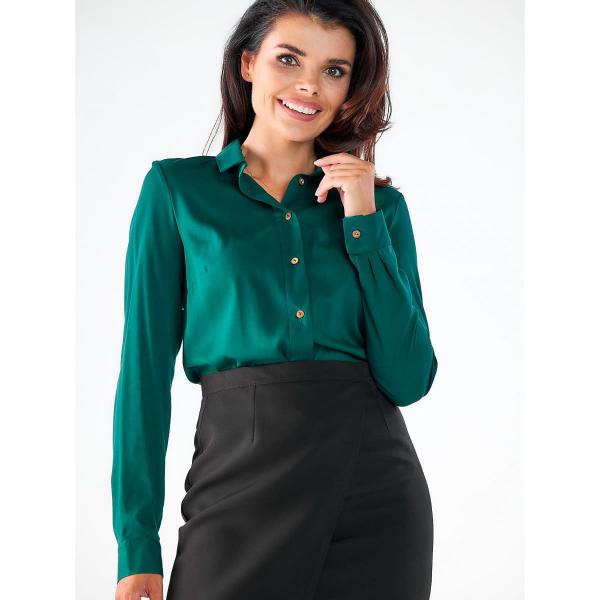 Košile awama model 173918 Green M
