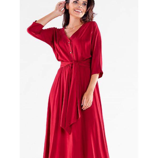 Šaty awama model 176877 Red S