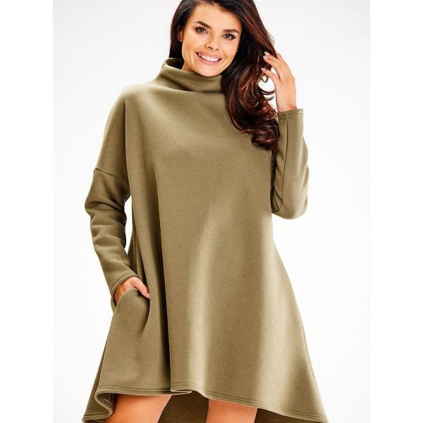 Šaty awama model 187138 Green L/XL