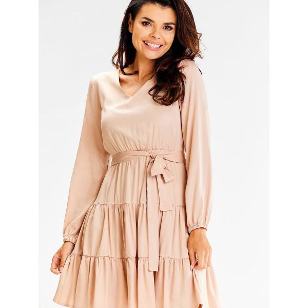Šaty awama model 187155 Beige M