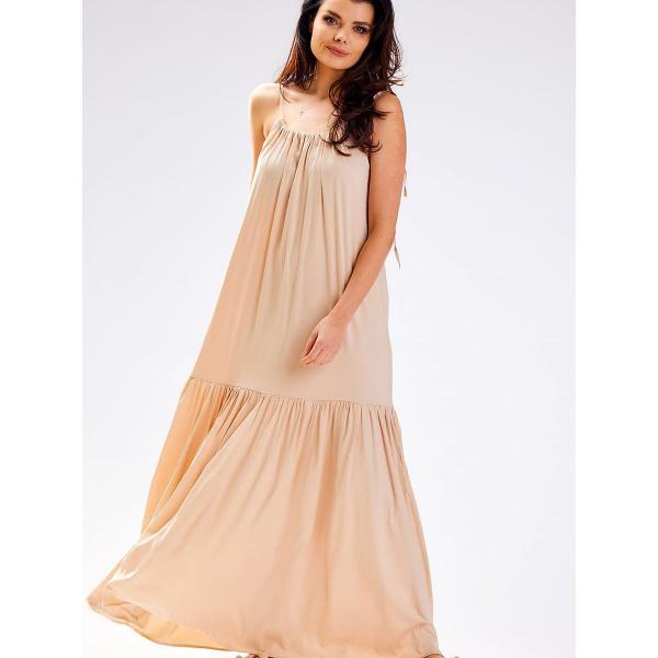 Šaty awama model 181108 Beige L/XL