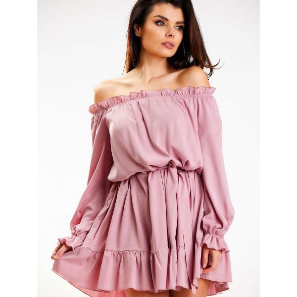 Šaty awama model 179599 Pink L/XL