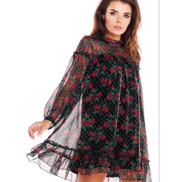 Šaty awama model 139517 Black S/M