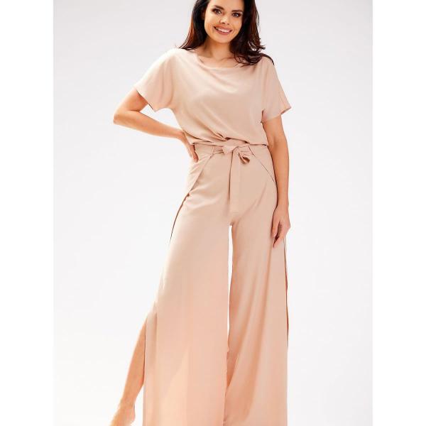 Kalhoty awama model 181097 Beige S