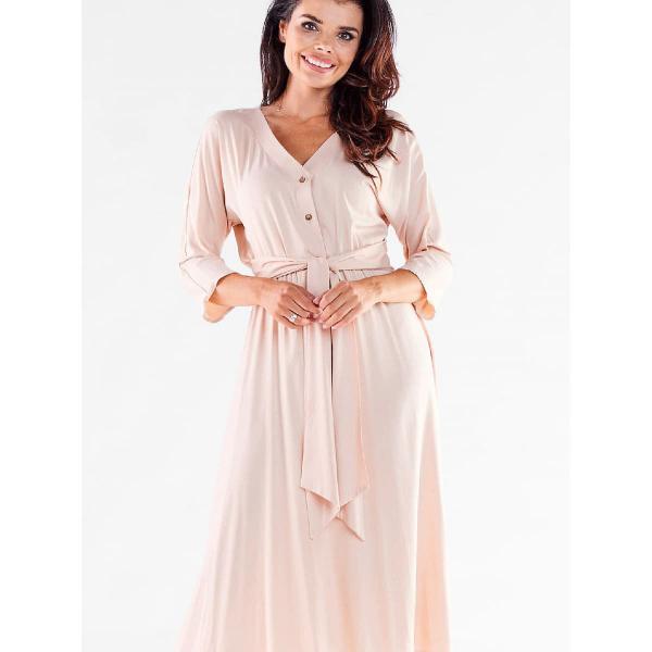 Šaty awama model 176879 Beige S