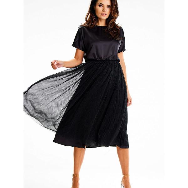 Šaty awama model 189436 Black XL