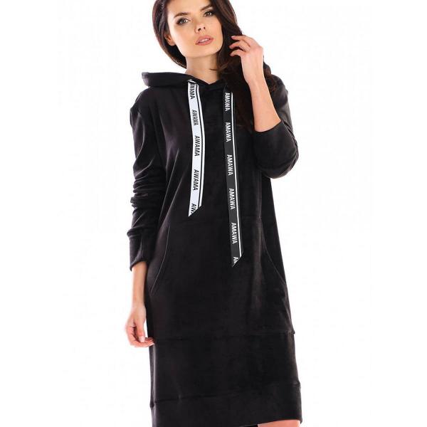 Šaty awama model 154797 Black S/M