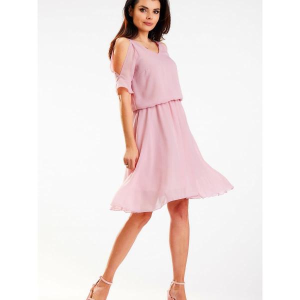 Šaty awama model 179609 Pink S