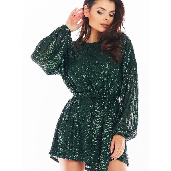Šaty awama model 150764 Green L/XL