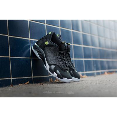 Air Jordan 14 Retro Black/ Black-White-Vivid Green