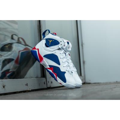 Air Jordan 7 Retro "Tinker Alternate" White/ Metallic Gold Coin-Deep Royal Blue-Fire Red