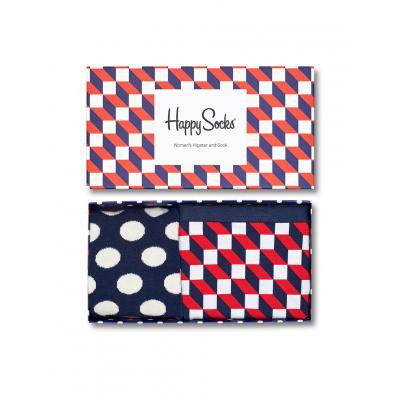 Dárkový Pack Happy Socks Filled Optic Women's Hipster & Sock Combo Box XFIO62-6000