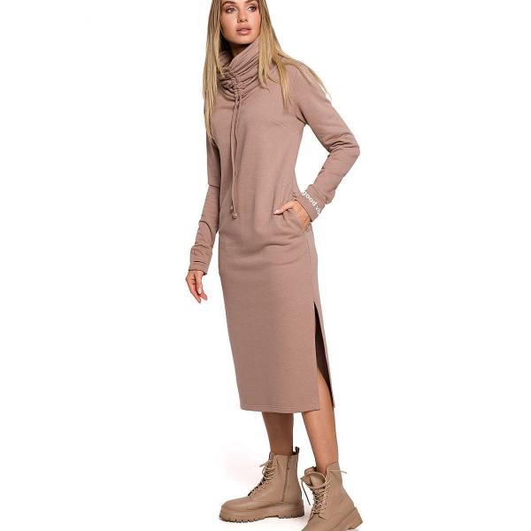 Šaty Moe model 157291 Beige S