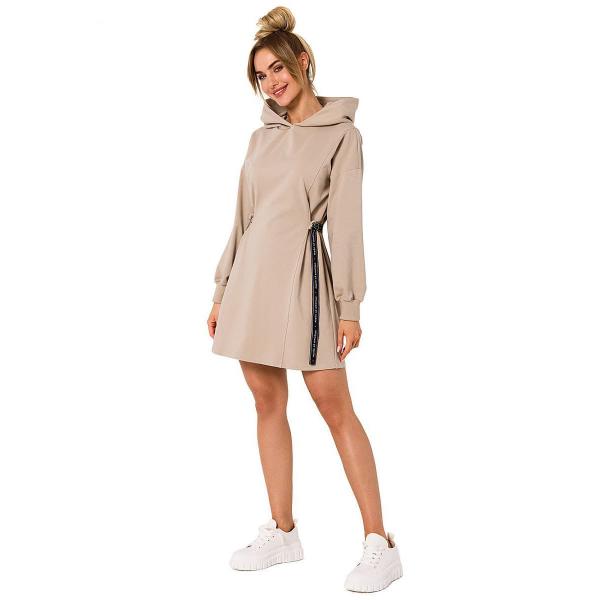 Šaty Moe model 177603 Beige M