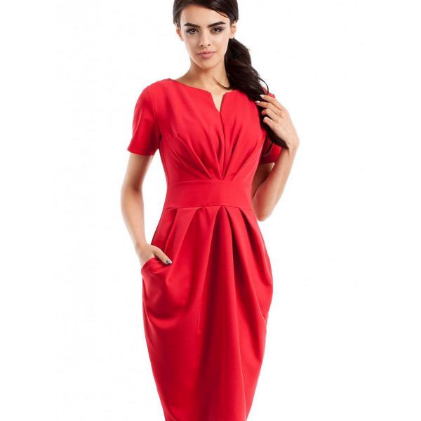 Šaty Moe model 60197 Red L