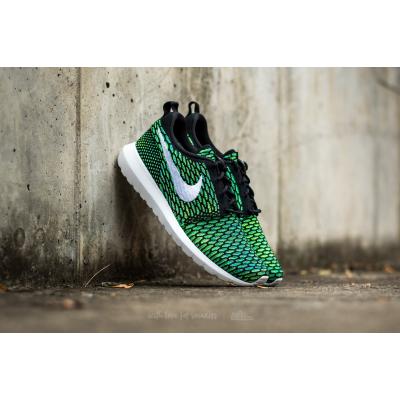 Nike Roshe NM Flyknit Black/ White-Voltage Green-Volt