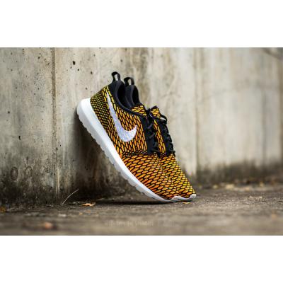 Nike Roshe NM Flyknit Black/ White-Total Orange-Volt