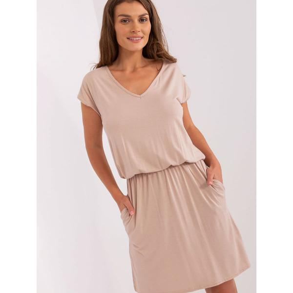 Šaty Rue Paris model 182691 Beige XL