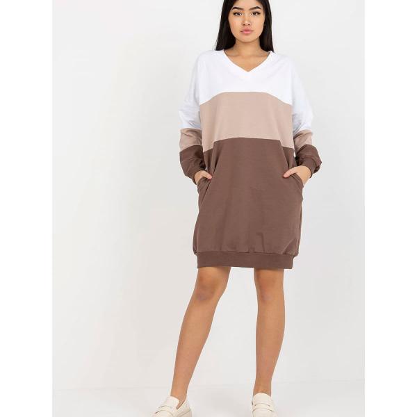Šaty Rue Paris model 175096 Brown S/M