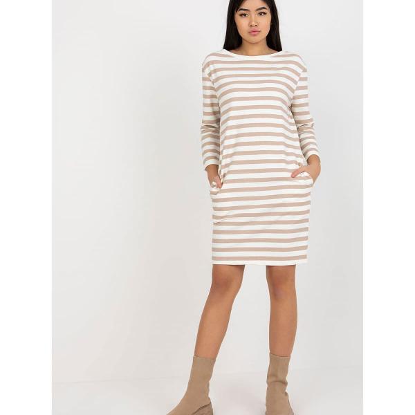 Šaty Rue Paris model 175113 Beige S