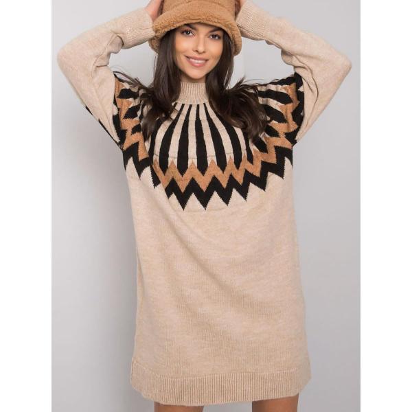 Šaty Rue Paris model 189297 Beige Universal