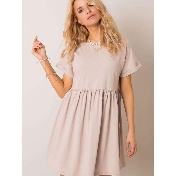 Šaty Rue Paris model 192734 Beige XL