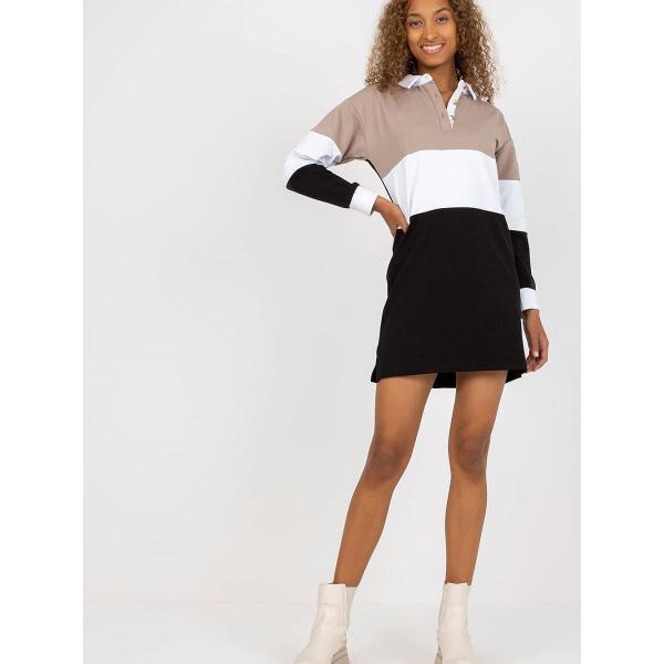Šaty Rue Paris model 168874 Beige S