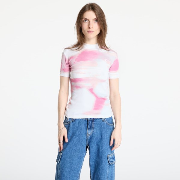 Tričko Calvin Klein Jeans Rib Tee White S