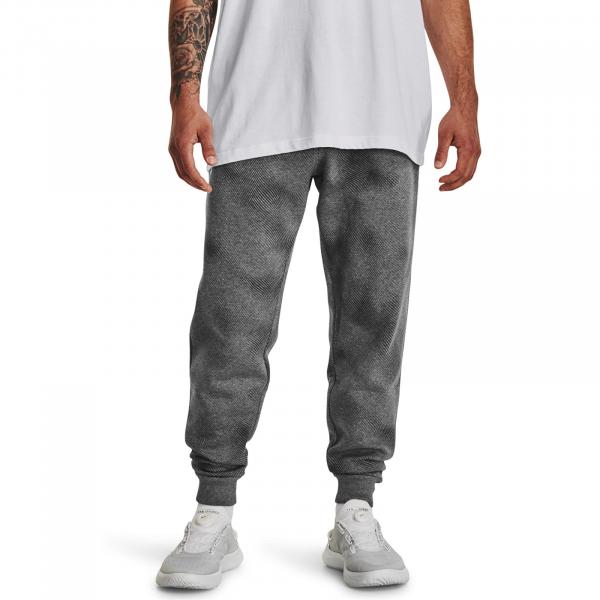 Kalhoty Under Armour Rival Fleece Printed Jgrs Castlerock Light Heather M
