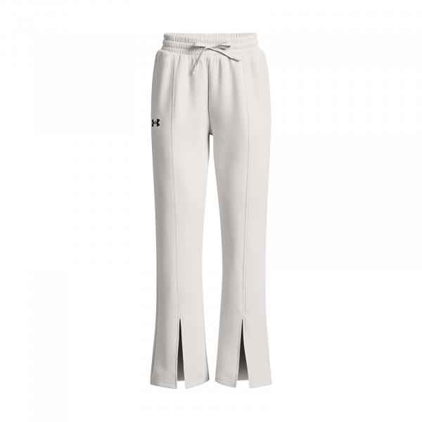 Kalhoty Under Armour Unstoppable Flc Split Pant White Clay M