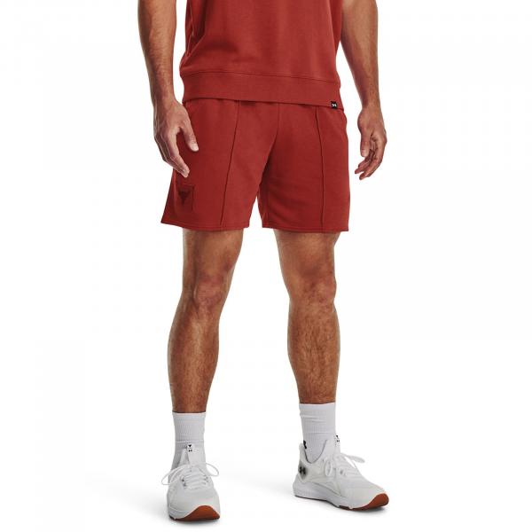 Šortky Under Armour Project Rock Terry Gym Short Heritage Red XL