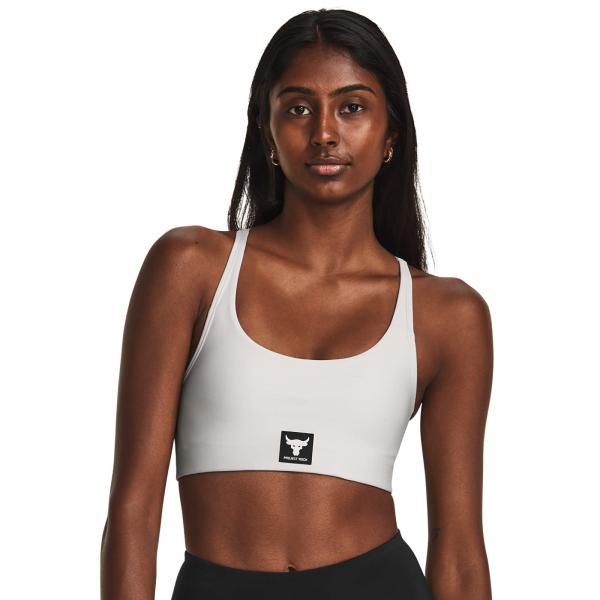 Podprsenka Under Armour Project Rck All Train Crsbck Bra White Clay S