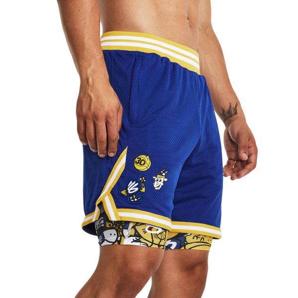 Šortky Under Armour Curry Mesh Short 2 Royal XXL