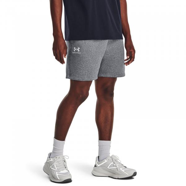 Šortky Under Armour Essential Fleece Shorts Pitch Gray Medium Heather L