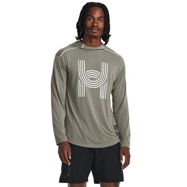 Mikina Under Armour Run Anywhere Hoody Grove Green S