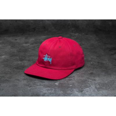 Stüssy Basic Logo Twill Cap Cardinal
