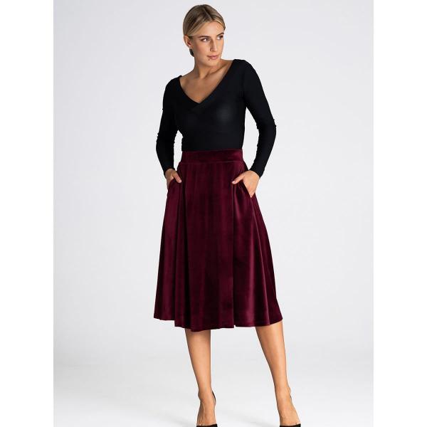 Sukně Figl model 189285 Red L/XL