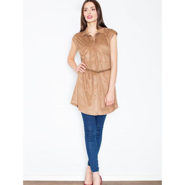 Šaty Figl model 52578 Brown S
