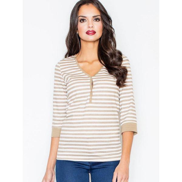 Košile Figl model 44216 Beige S