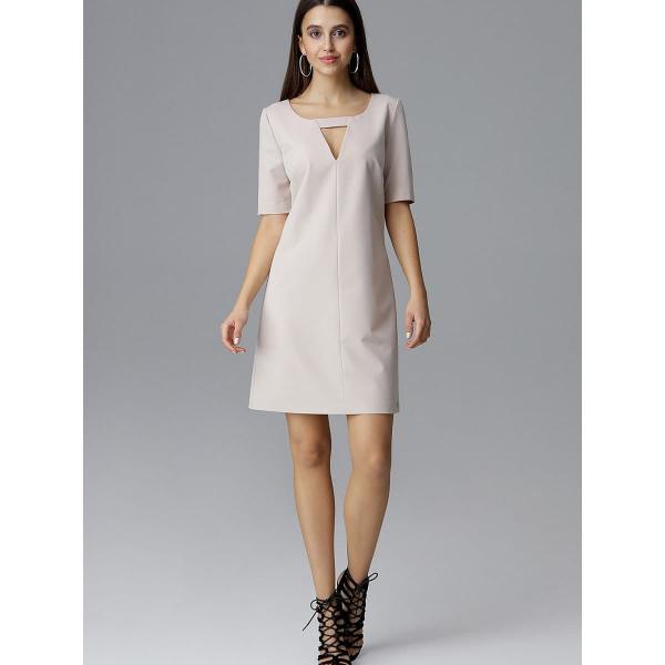 Šaty Figl model 126011 Beige S