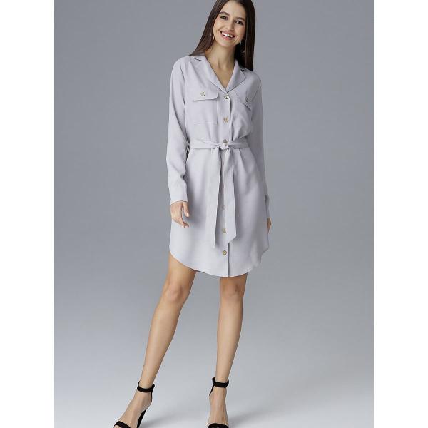 Šaty Figl model 126027 Grey XL