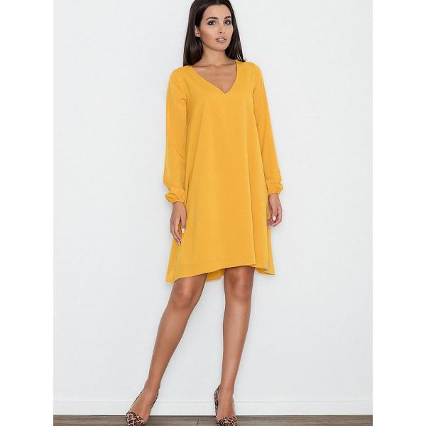 Šaty Figl model 111069 Yellow S/M