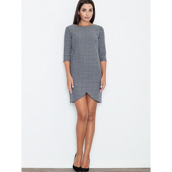 Šaty Figl model 52589 Grey S