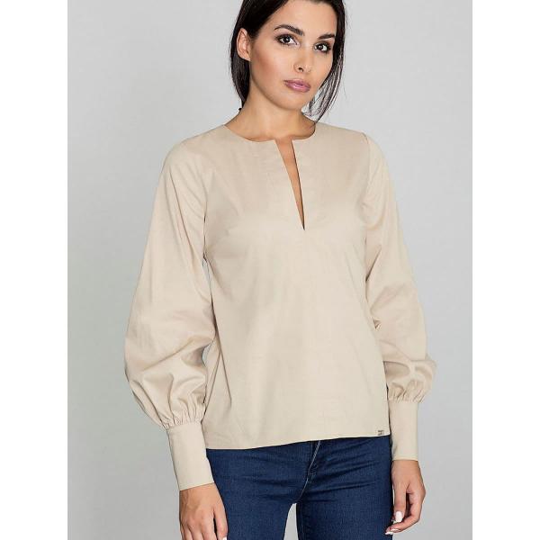 Košile Figl model 111086 Beige XL