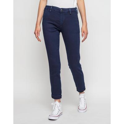 Kalhoty Lee SLIM CHINO DARK INDIGO HERRINGBONE