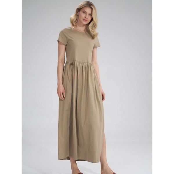 Šaty Figl model 166358 Beige M