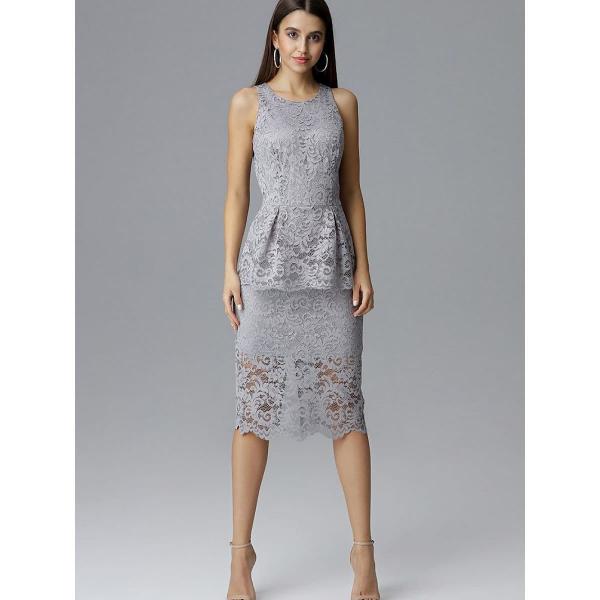 Šaty Figl model 126201 Grey L