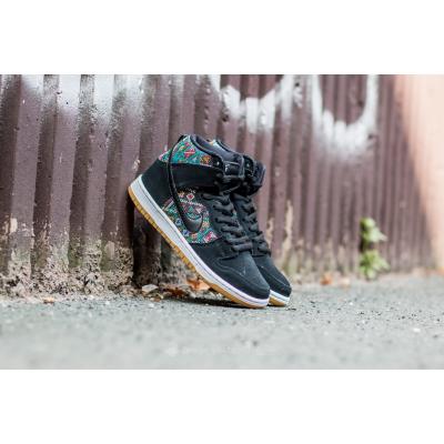 Nike Dunk High Premium SB Black-Black-Rio Teal-White