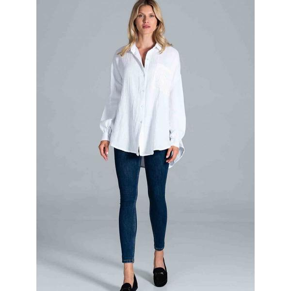 Košile Figl model 172272 White Universal
